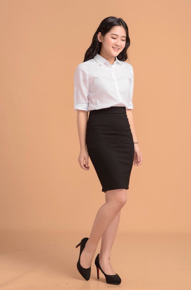 Chân Váy Bút Chì Xẻ Sau Ngắn CV555-P1/K2