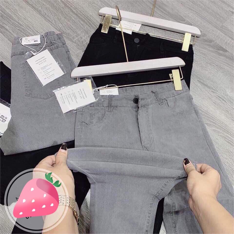Cắt Mã - Quần Jean Giấy Trơn Khuy Cúc 888- P1/K12
