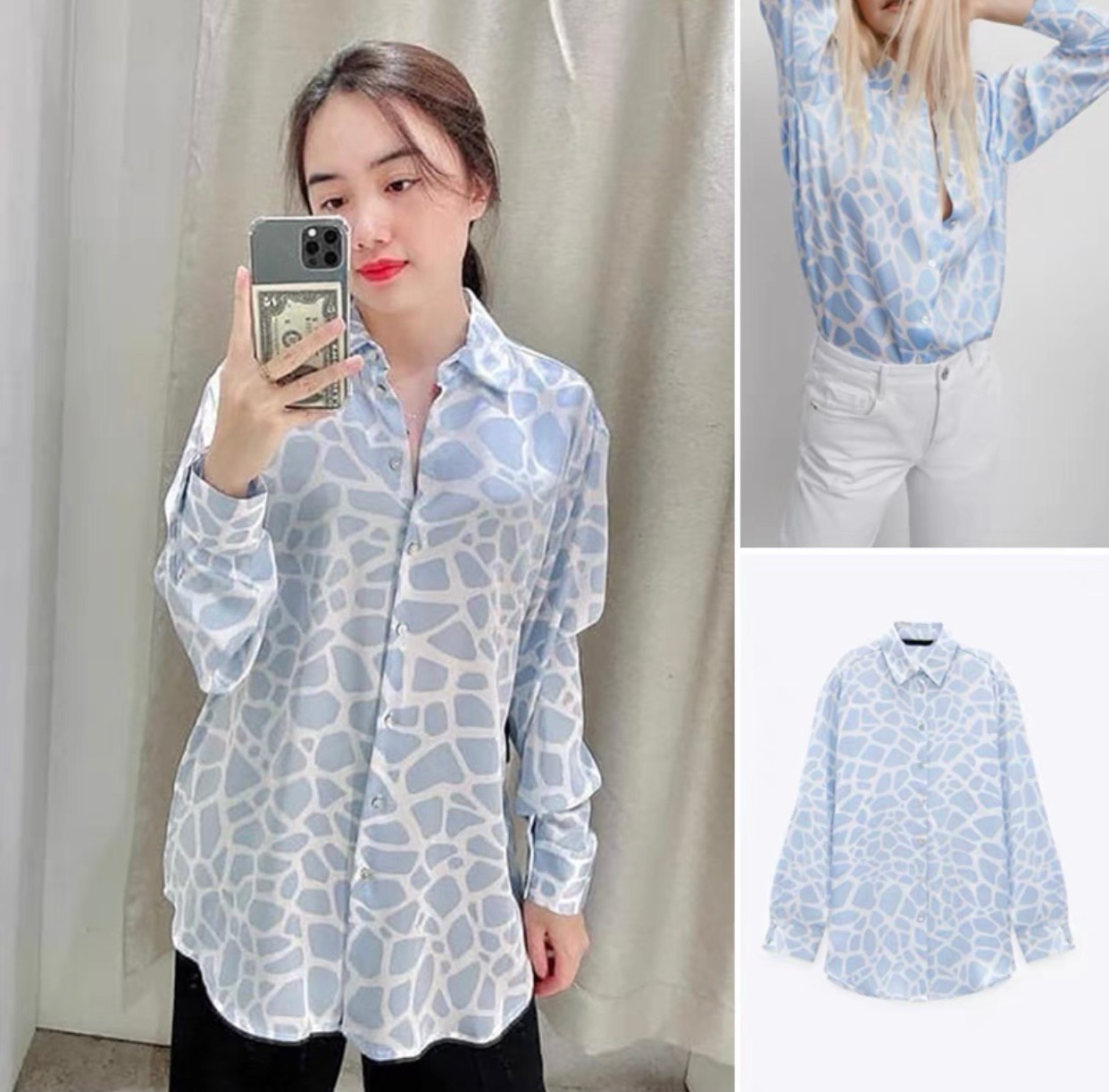 Áo Sơ Mi Lụa Báo  P2/K11