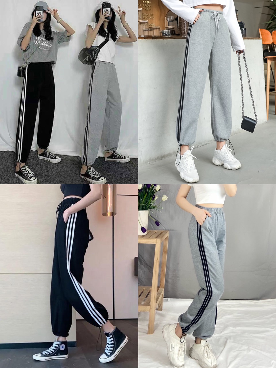 Cắt Mã - Quần Jogger 3 Sọc Chân Bo Chun Q202 - P2/K7