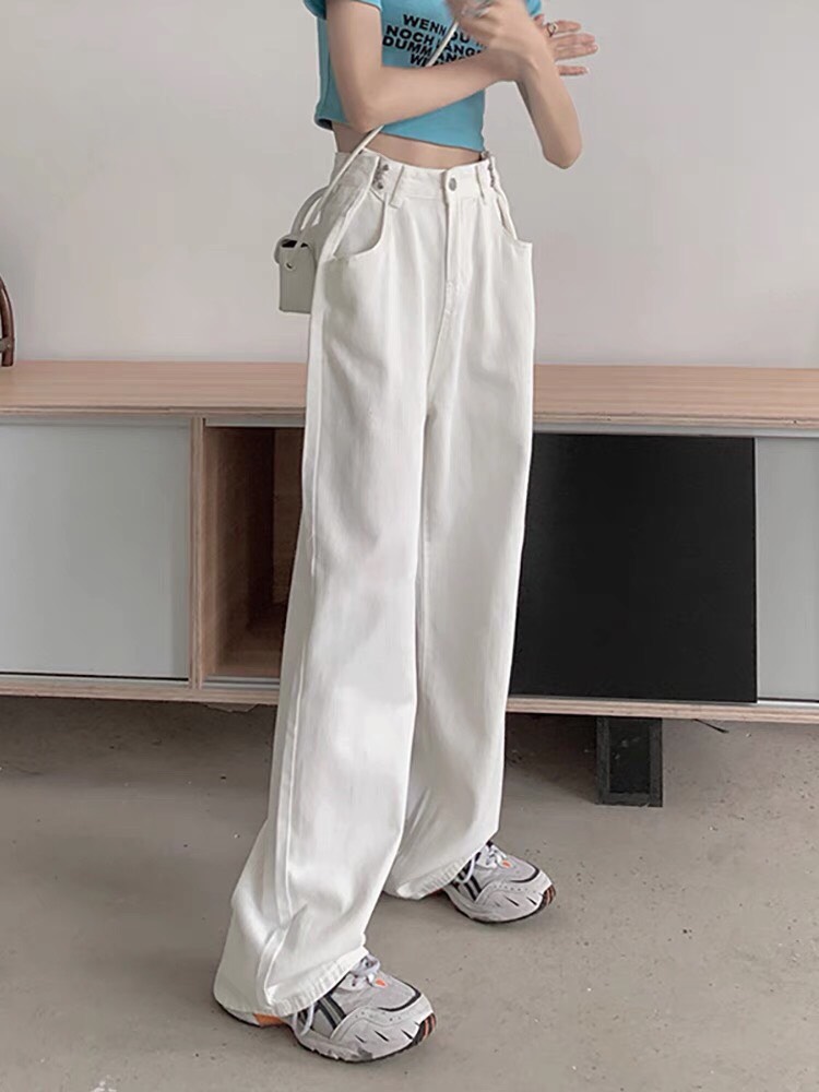 Quần Jean Suông Móc Cài - P0/K22