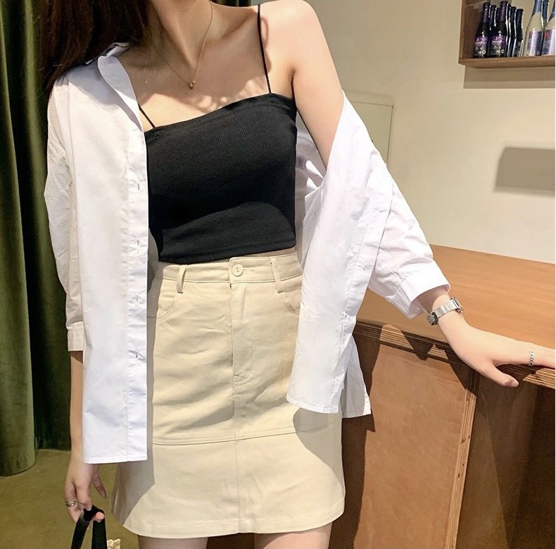 Áo Croptop 2 Dây Sợi Bún- P0/K30