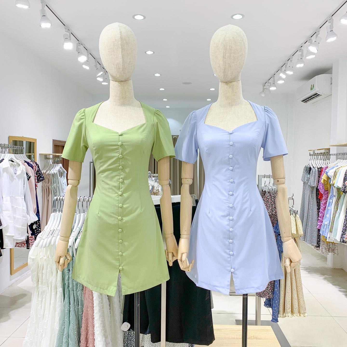 VÁY KHUY CÚC BỌC 2 MÀU