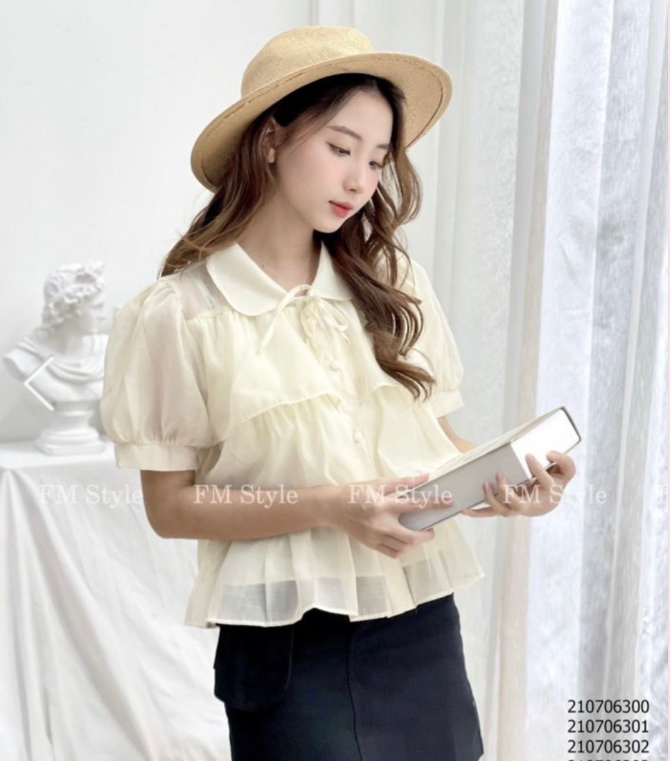 Áo Sơ Mi Bèo Tầng