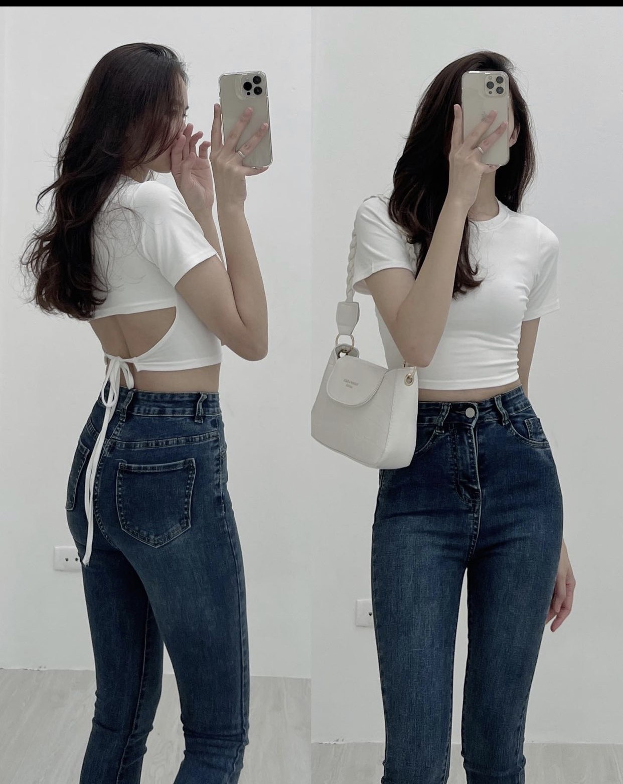 Áo crotop buộc dây sau