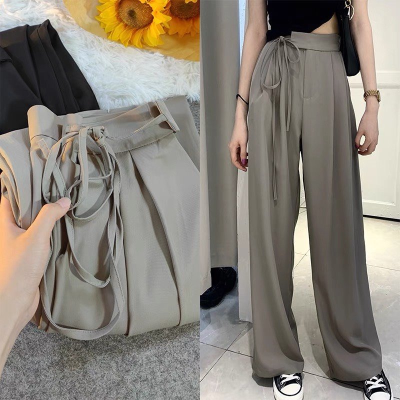 Quần vải xuông buộc dây 534