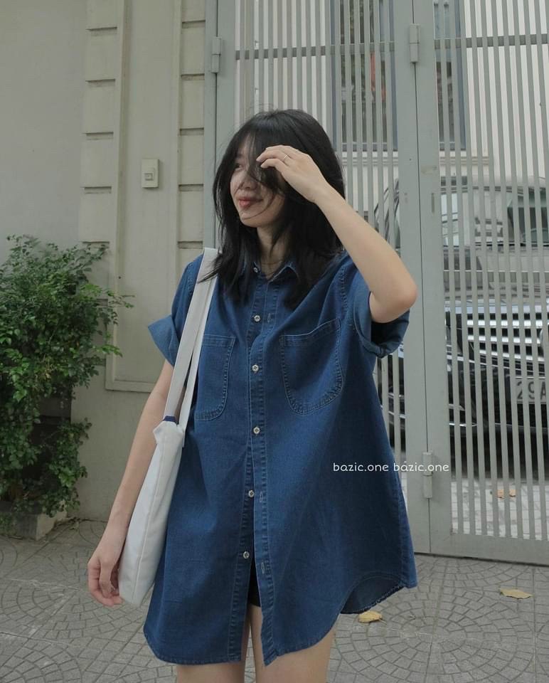 Sơ mi bò cộc tay 5037