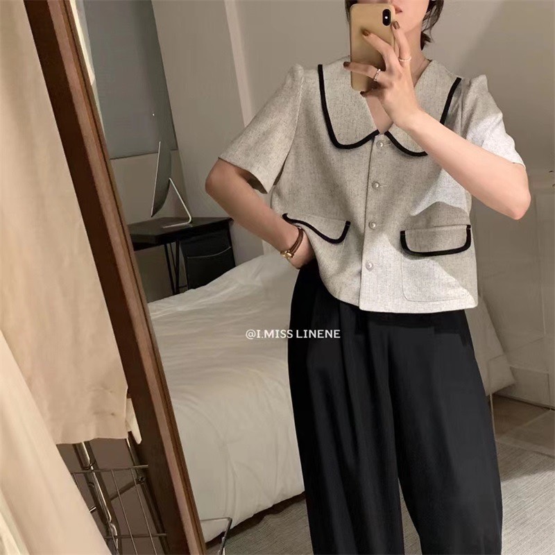 Áo dạ cổ bèo 8669