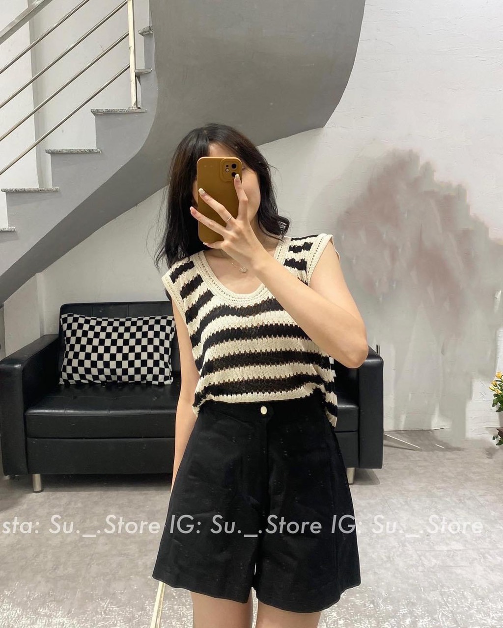 Áo Tanktop Dệt Kim