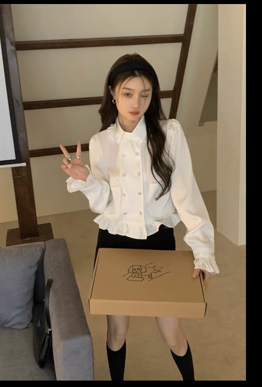 Sơ mi cúc đá tiểu thư SMcucda099