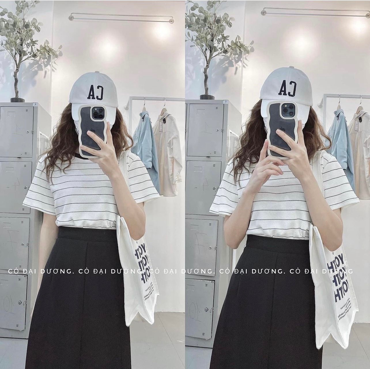 Ao0346 Áo phông kẻ ngang nhiều màu