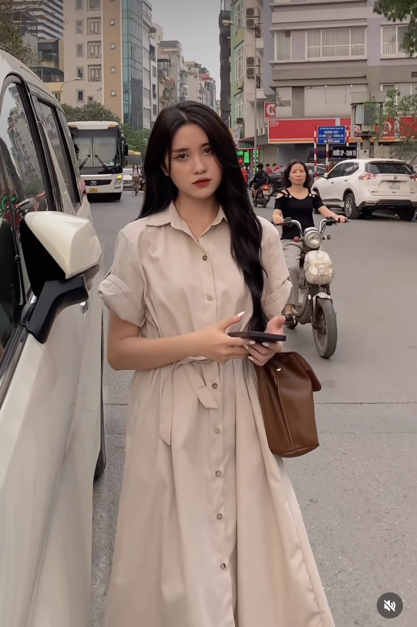 Vaysmbuoceo Váy sơ mi buộc dây eo