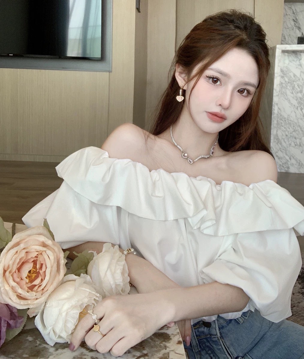 Áo trễ vai tay su, bồng bềnh công chúa AotrevaiNew137_P2K6