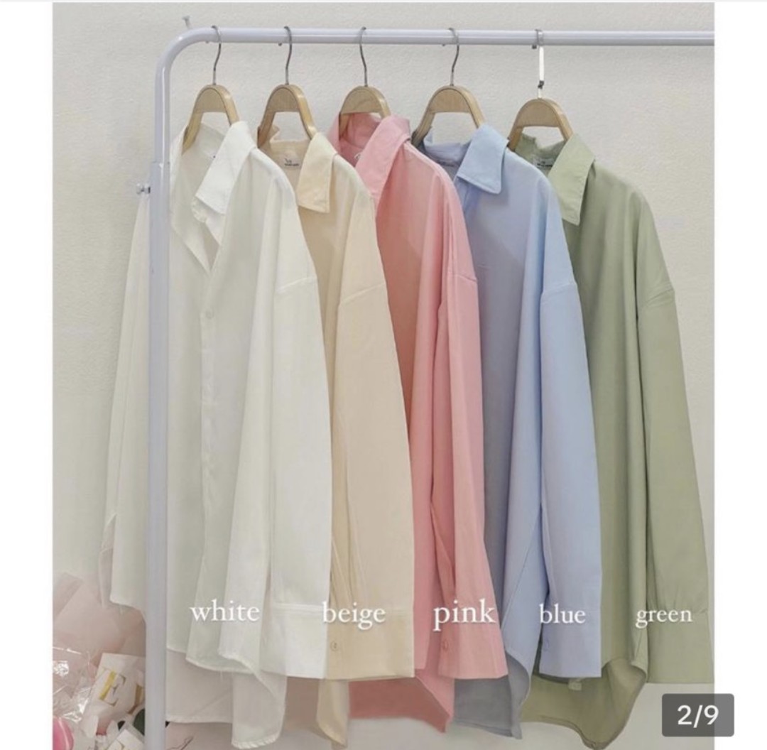 Áo sơ mi lụa màu tone pastel - 247store.vn - Somilua864_P6K5