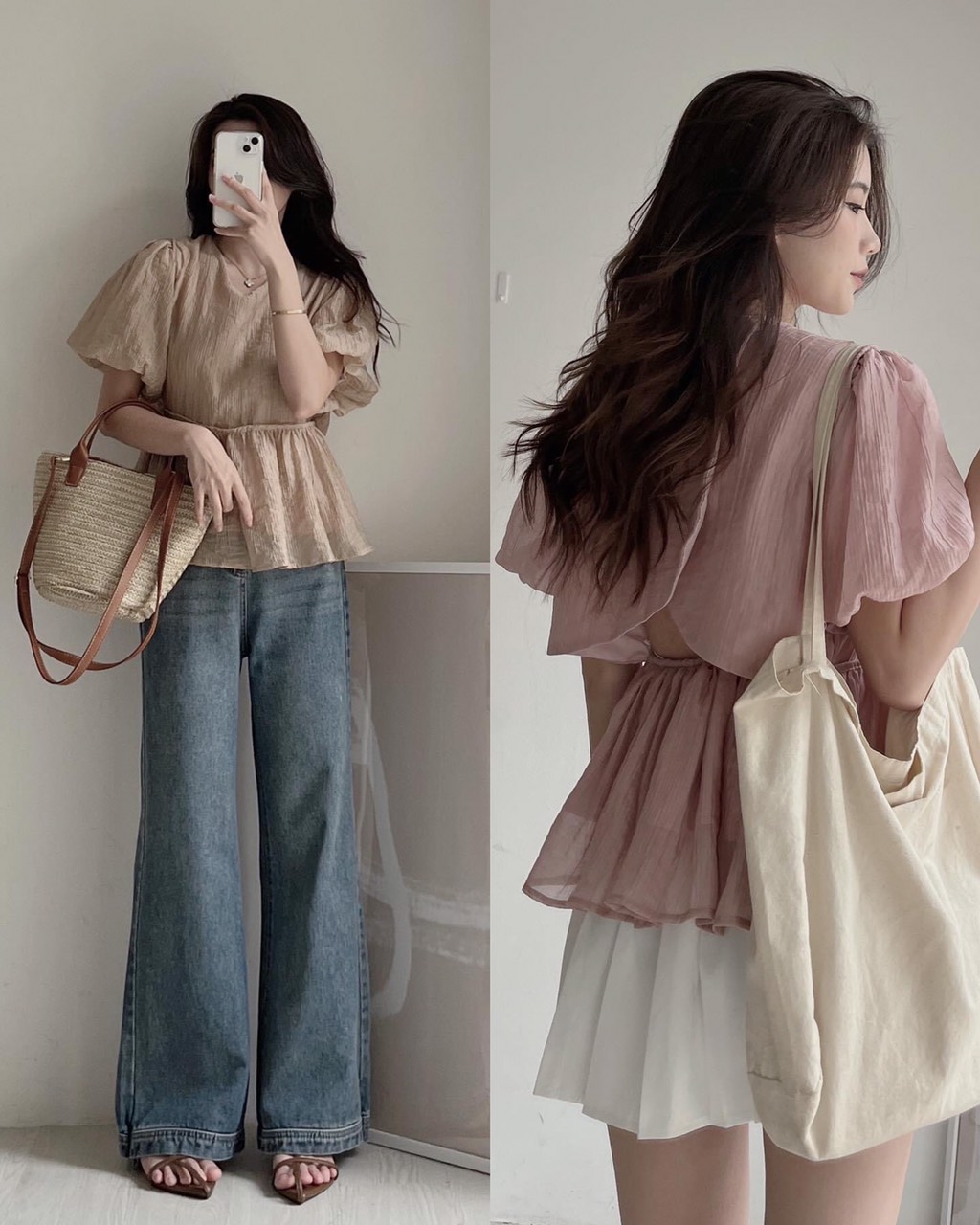 Áo tơ ly gãy tay bồng vạt lưng - 247store.vn - Aotolyvatlung860_P2K1