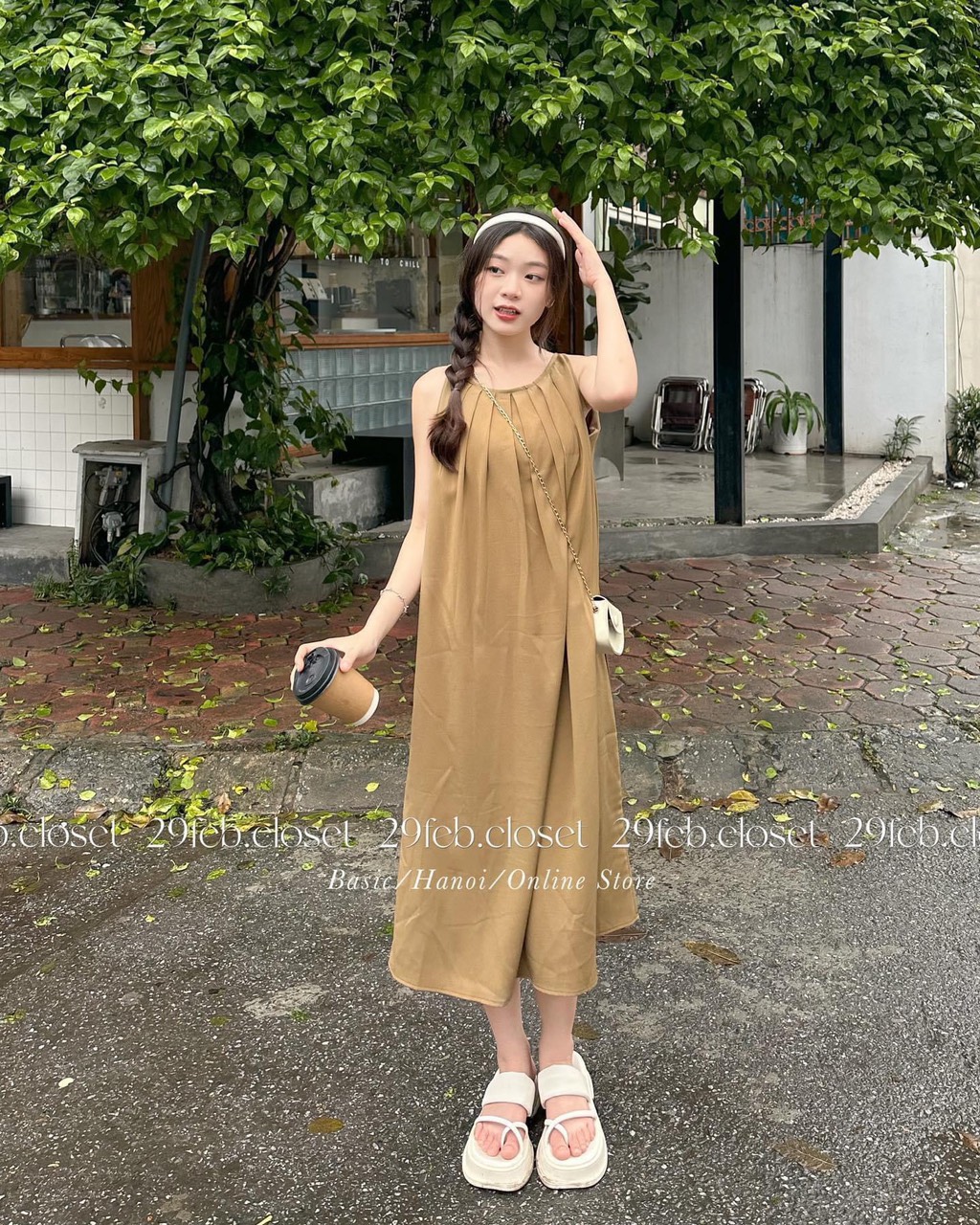 Đầm maxi 2 lớp dáng suông rộng xếp ly - 247Store.vn - Vay6199_P4
