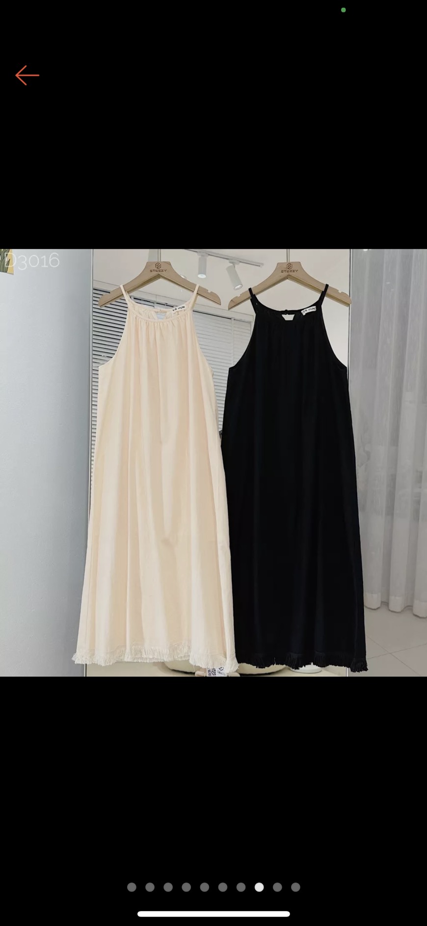 Mã 3016 váy 2 dây dài suông dáng rộng tua rua freesz  tiểu thư xinh xắn 