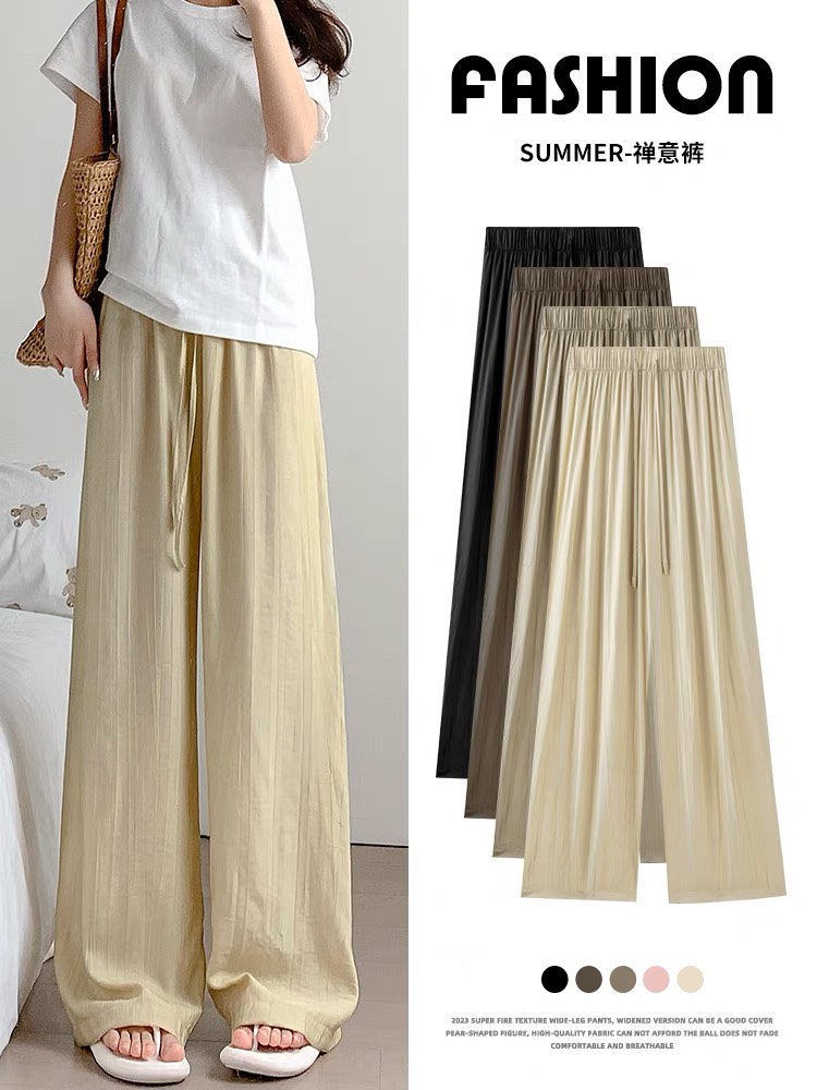 Quần vải đũi cạp chun dáng suông Quandui6913
