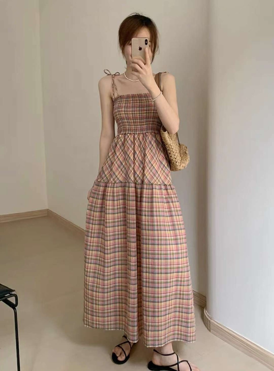 Váy kẻ  hottrend tiktok trung quốc  Mã 1959