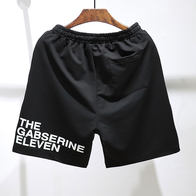 Quần short nam in chữ sau , quần đùi cạp cao lưng thun co giãn chất umi hàn 8008