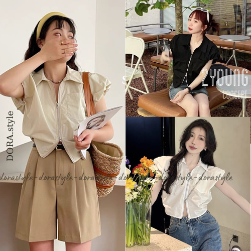 Áo sơ mi cộc tay chất thô hàn cao cấp siêu đẹp bên hot bên trung  Ao3101
