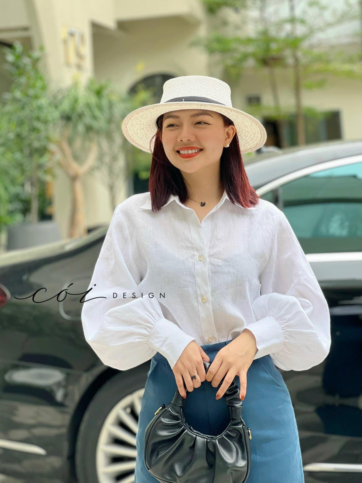 ÁO SƠ MI LINEN TAY BỒNG form rộng  Smtaybong0045