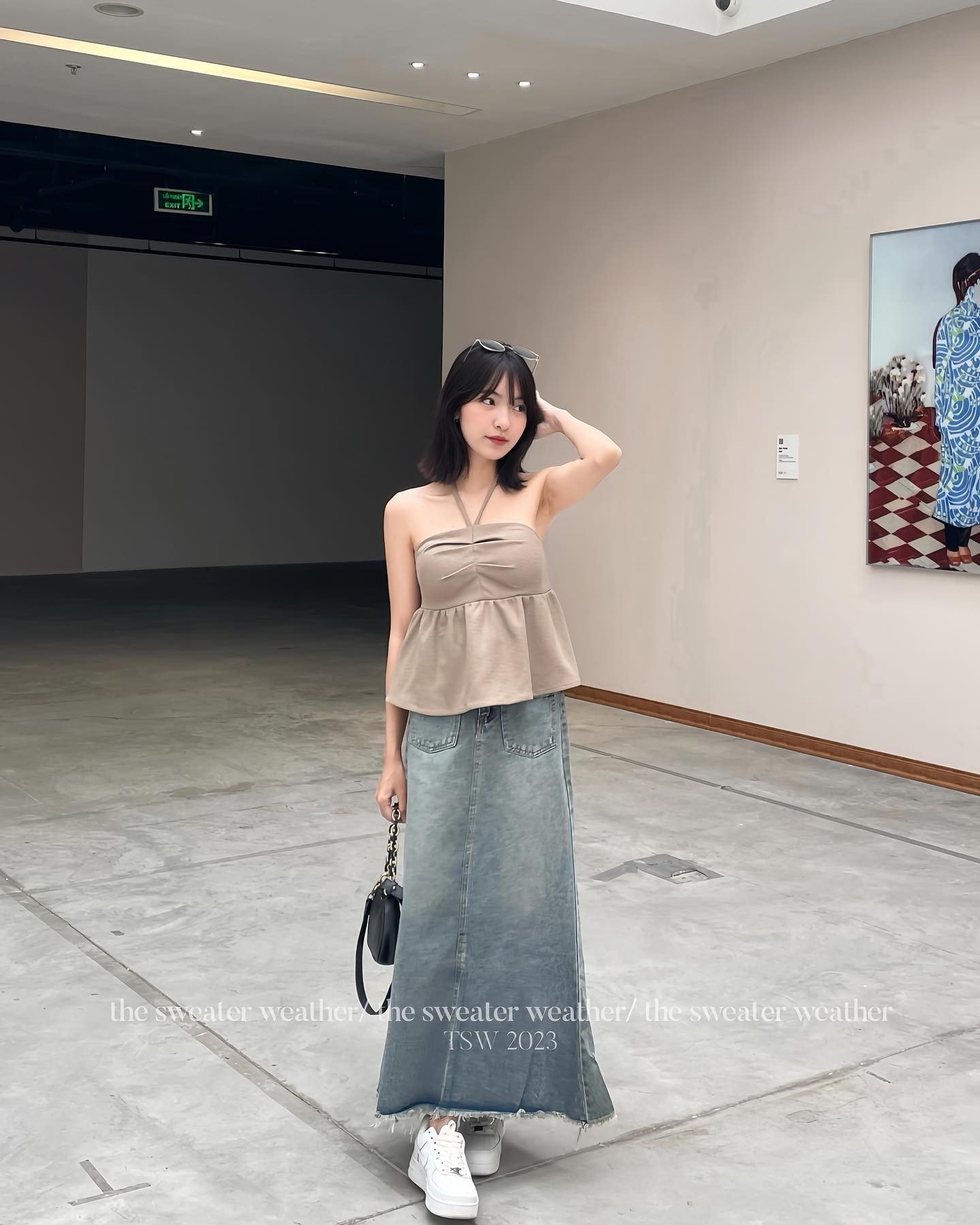 Áo quây peplum áo nữ kèm dây mix khóa kéo bên hông có mút hottrend Aoquaycoyempeplum2251