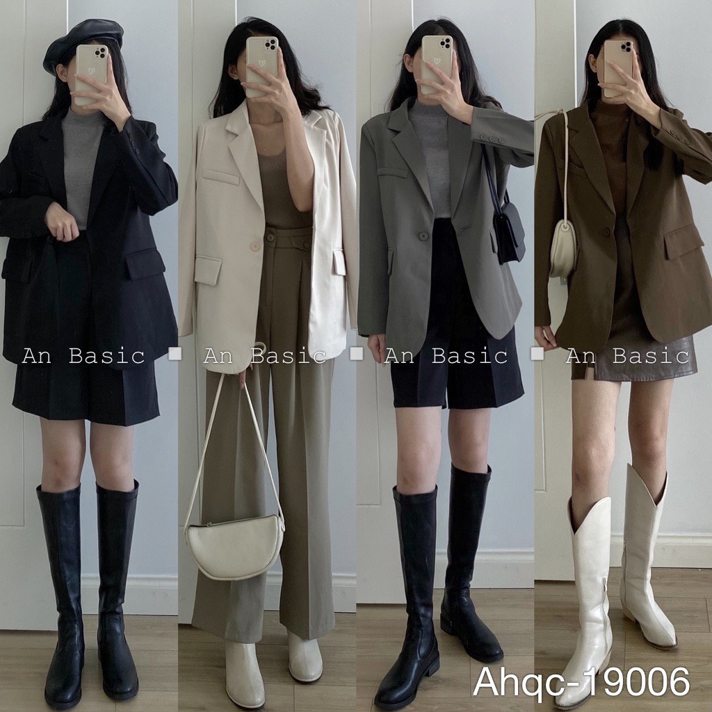 Áo blazer quảng châu cao cấp hai lớp Aoblazer19006 