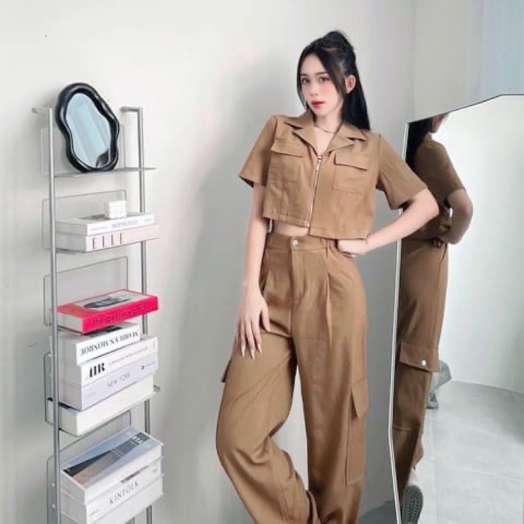 Set áo vest crop top Setvestcrt830