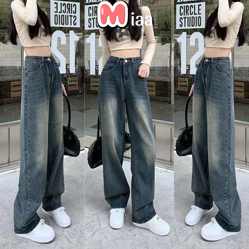 Quần jean nữ ống rộng Quanjeanongrong9323