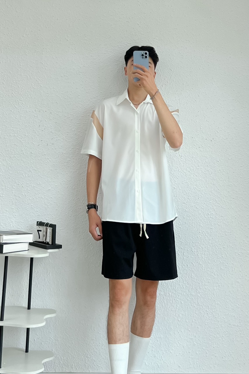 Áo sơ mi nam phối màu Aosmnamphoimau28 