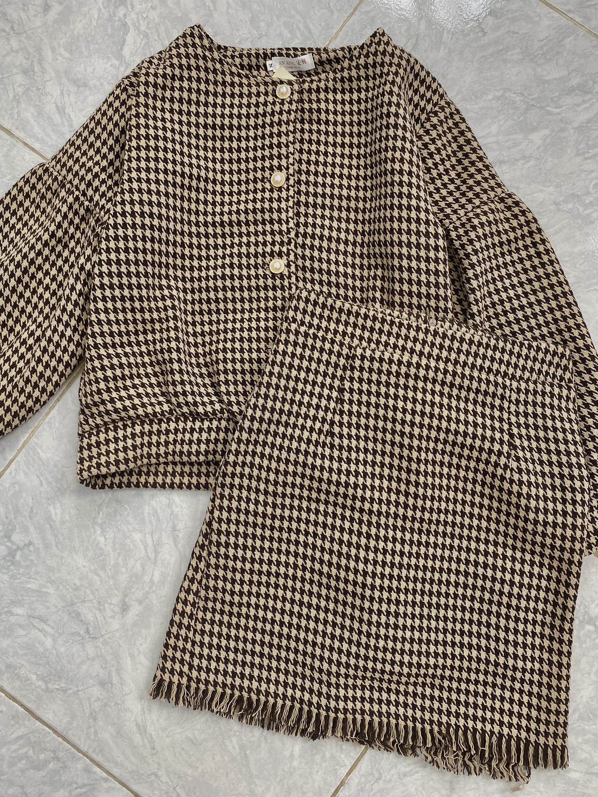 Set Áo Dạ Tweed  setdataybong6062