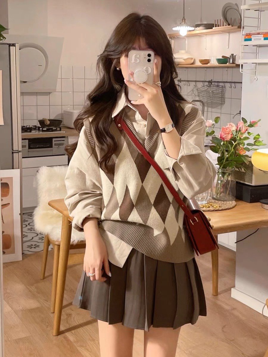 Áo gile len Ulzzang,AoGL6_ 
