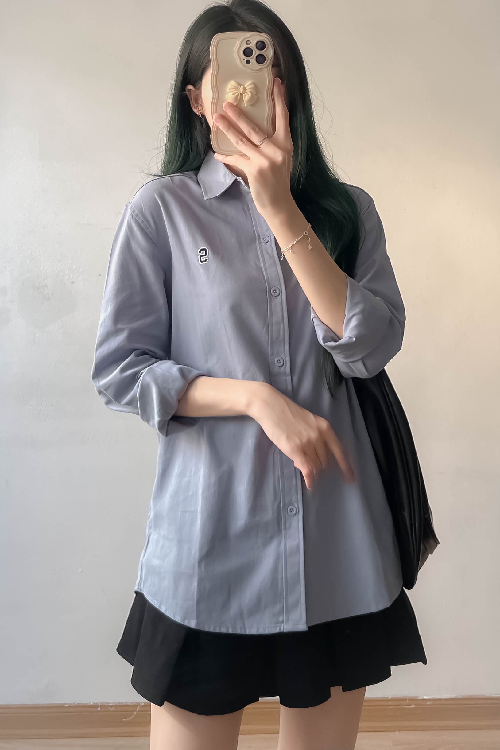 Áo sơ mi trắng nam nữ AosomitronchuS3071