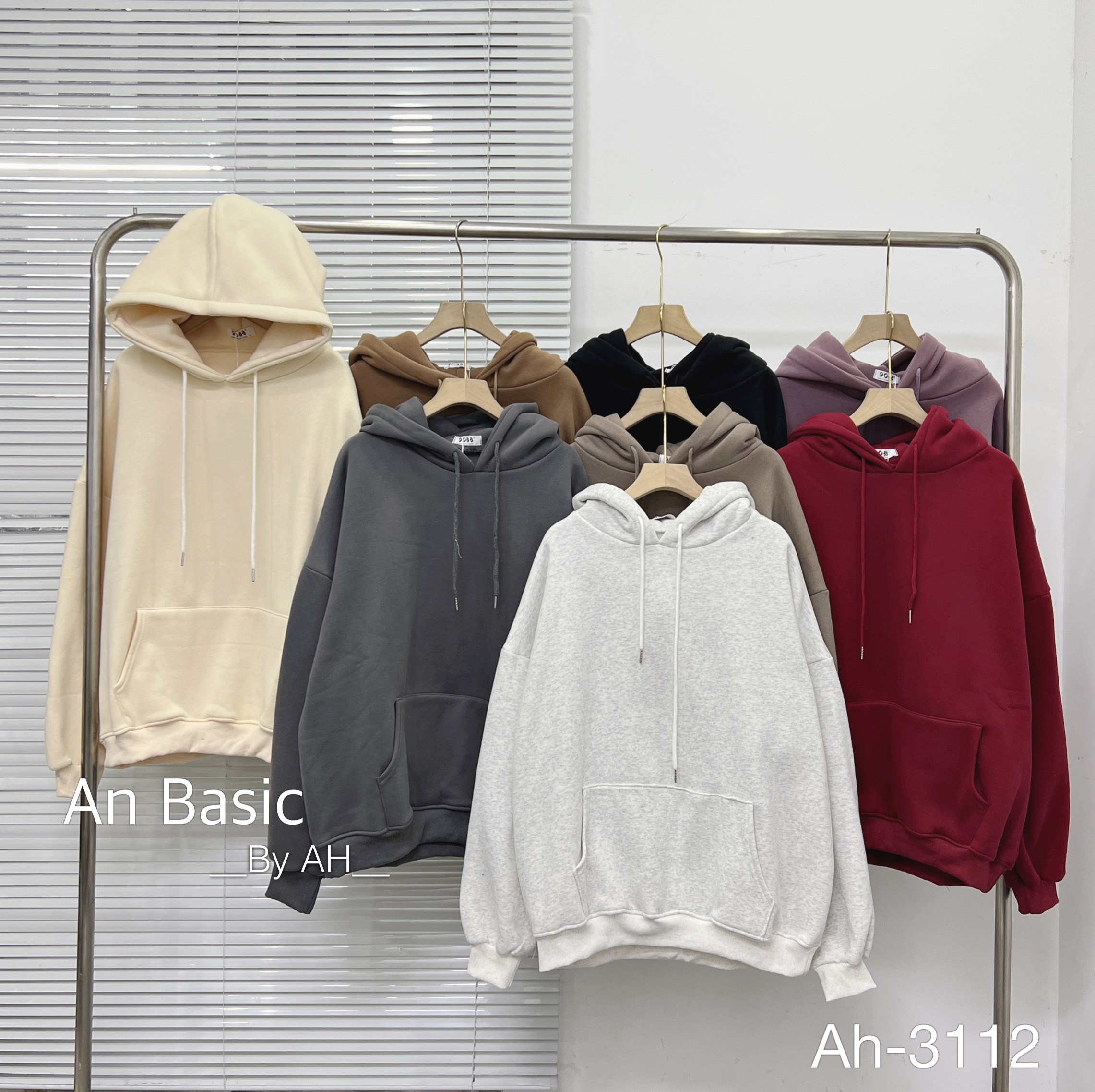 aó hoodie trơn Aohoodie3112 