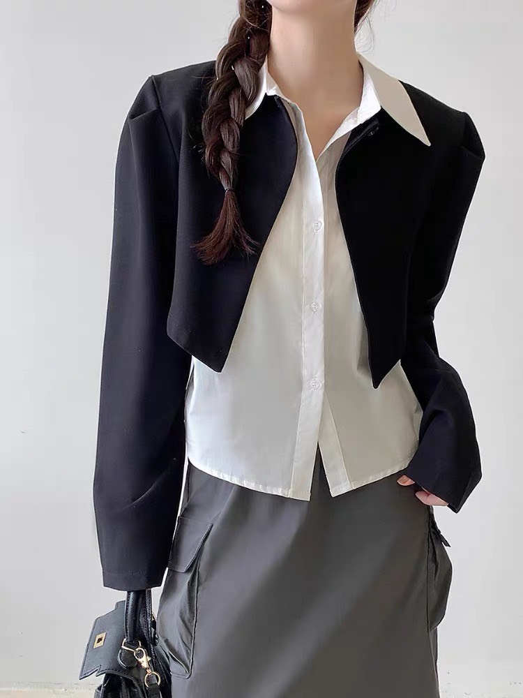 Set áo sơ mi nữ phối blazer dài tay Setsomiphoiblazer517 