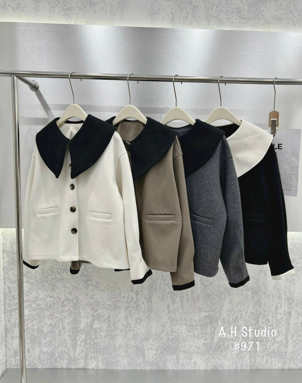 áo dạ cổ bẻ Aodacobe971 