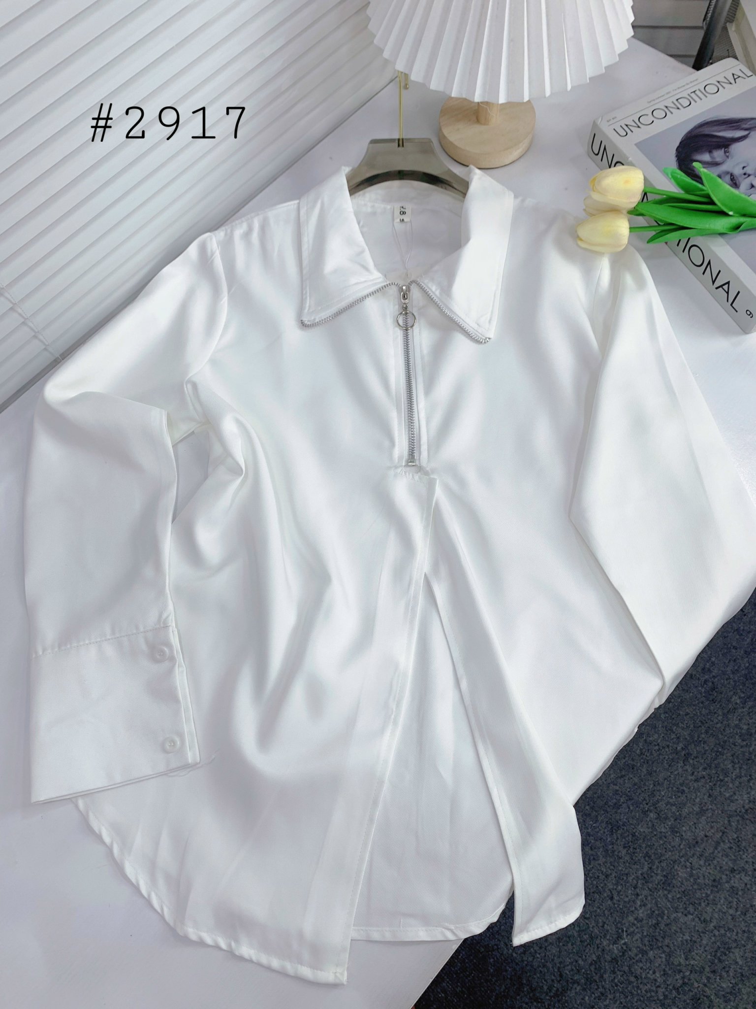 áo sơ mi phối khóa Aophoikhoa2917 