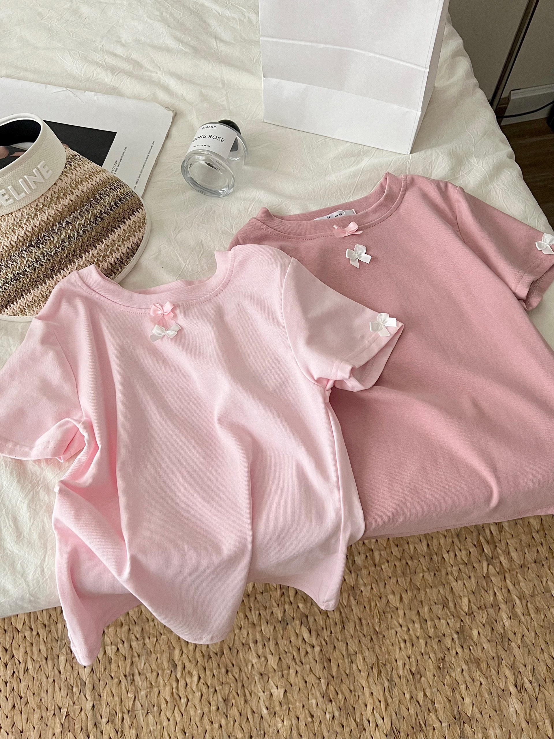 Áo thun babytee đính nơ Babytee4049