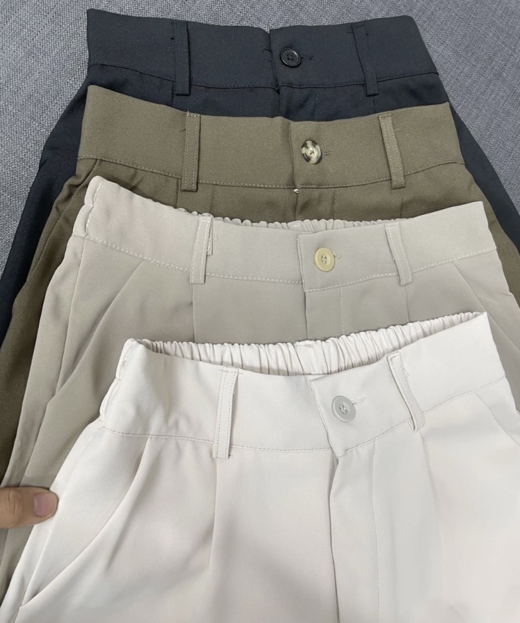 Quần short lưng chun cạp cao  chất gold đẹp Quanshort601