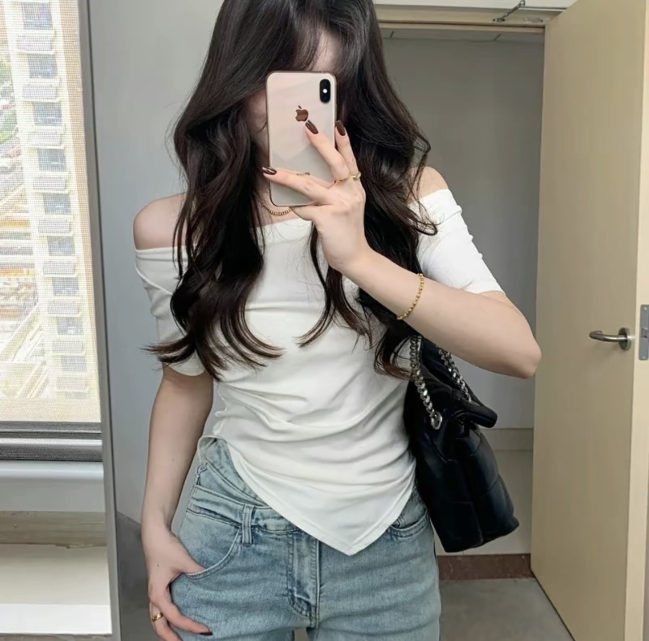 Áo trễ vai nữ  Ao828