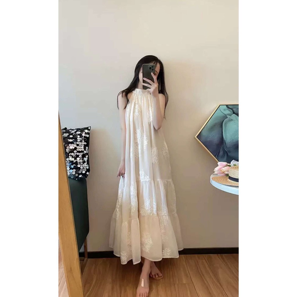 Váy maxi đi biển Vaymaxi3455 