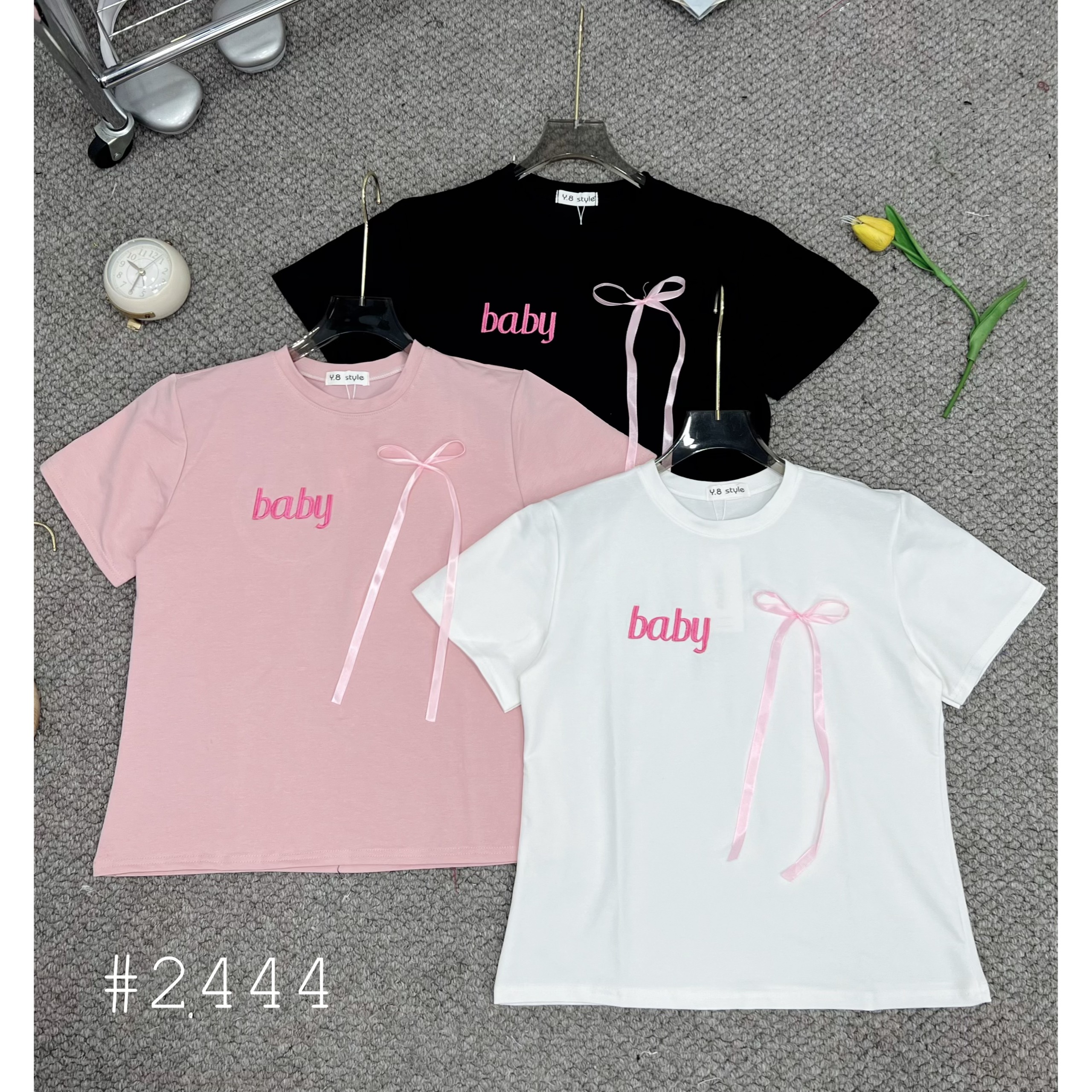 áo babytee thêu chữ BBT2444