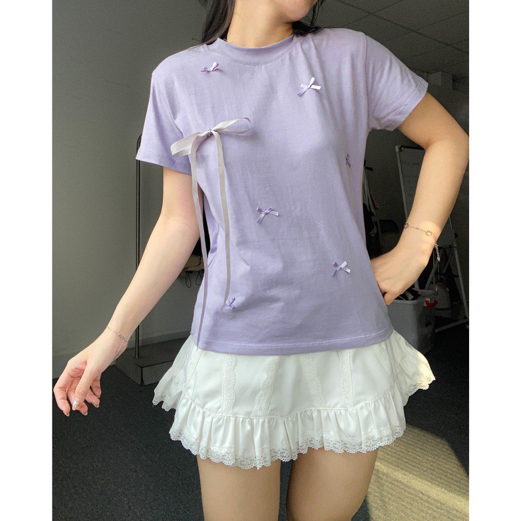 Babytee đính nơ Bbt235