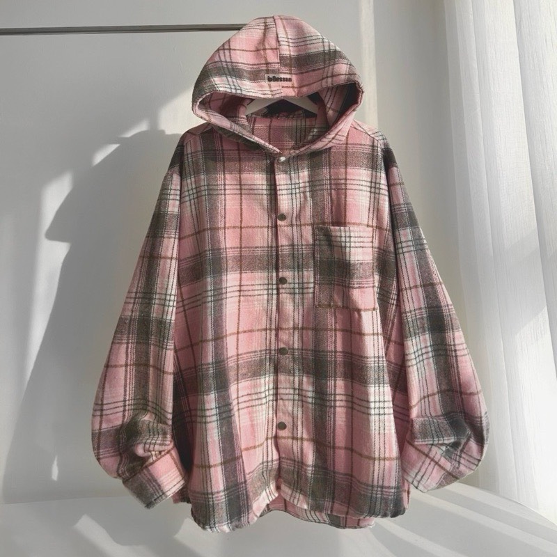 Áo sơ mi flannel caro Somikemu0525