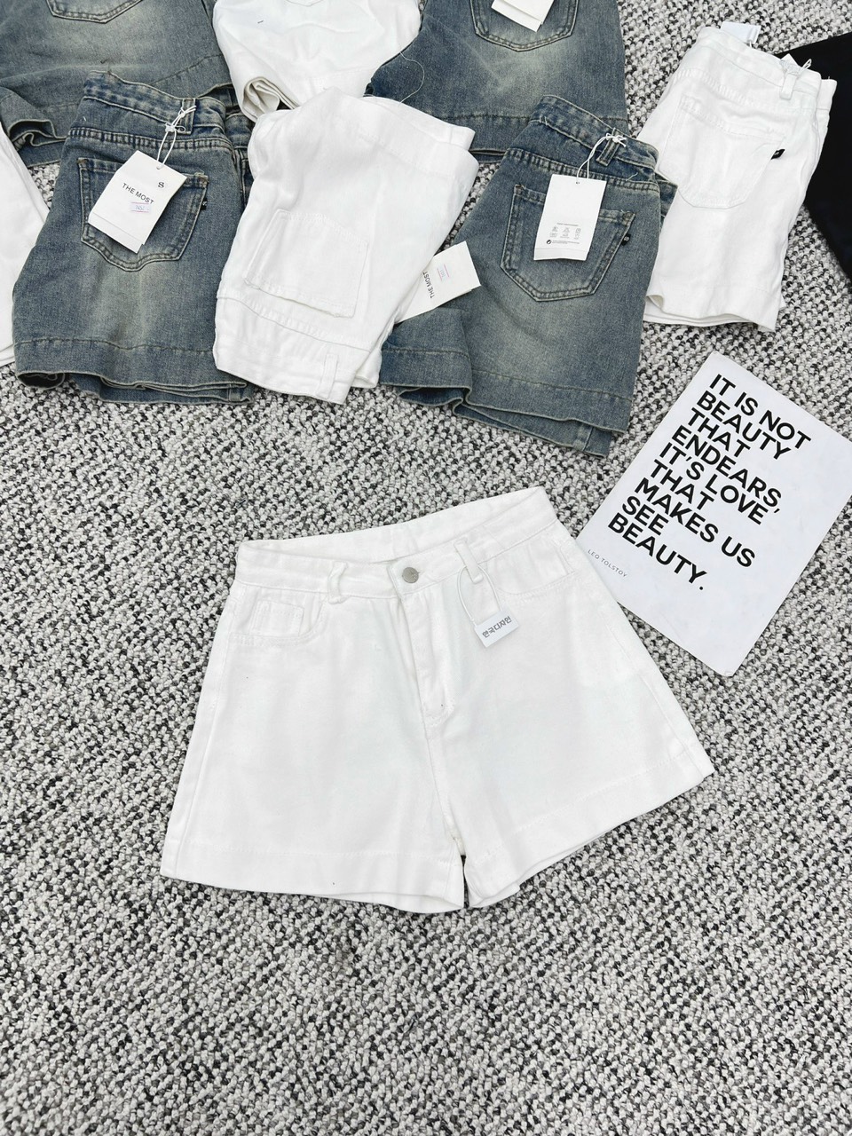 Quần short jeans Qsoocjeanmem7451
