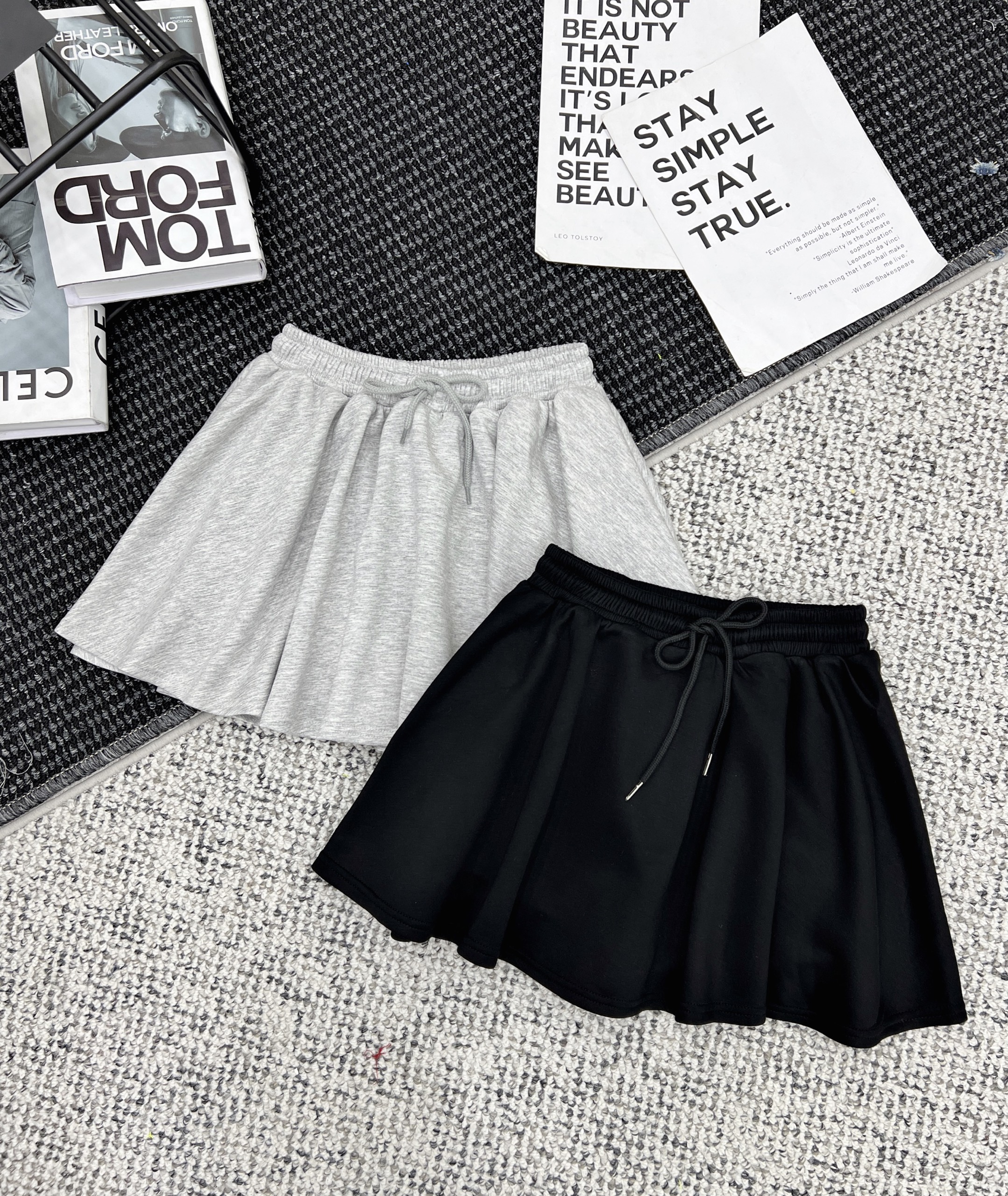 Chân váy ba lê dây rút chữ a Culottes CVbaledayrut1655