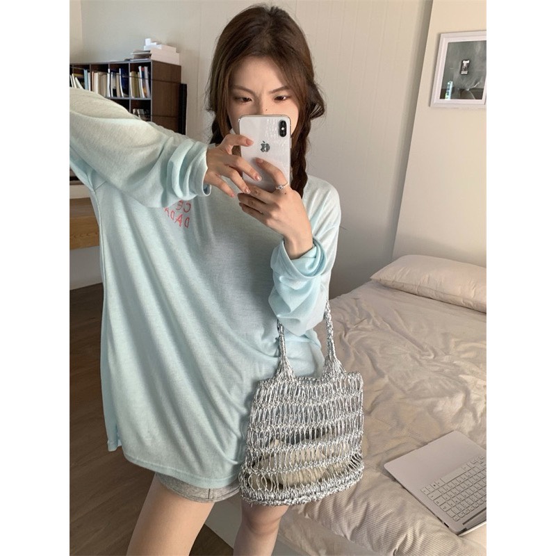  Áo thun mỏng dài tay Aokemquay24606
