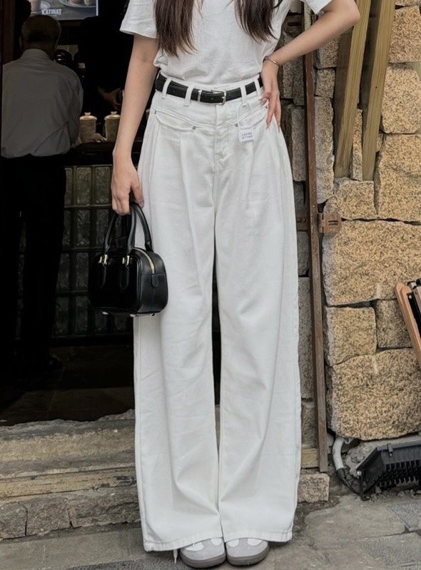 Quần Jeans Trắng Suông Jean7646